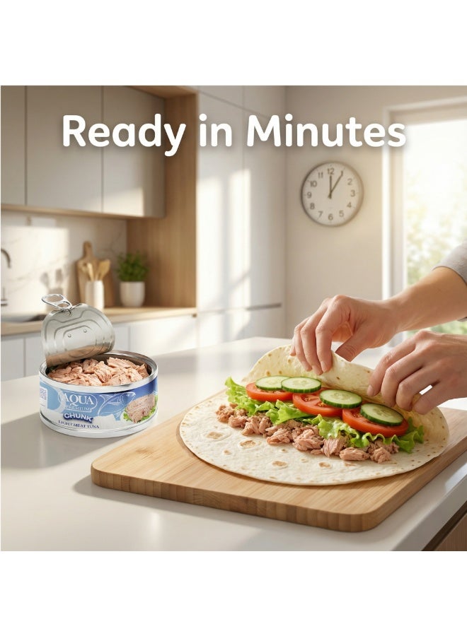 Aqua Premium Light Meat Chunk Tuna in Water, High in Protein, Immunity Booster, Superfood, Provides Natural Flavour, Contain Essential Nutrients, Store in Cool and Dry Place - Image 4